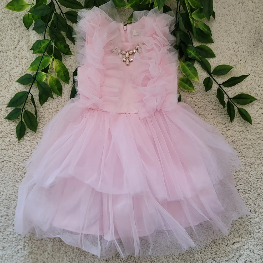 Jessica Simpson Little Girl Pink Dress (Size 4) - Picture 1 of 4